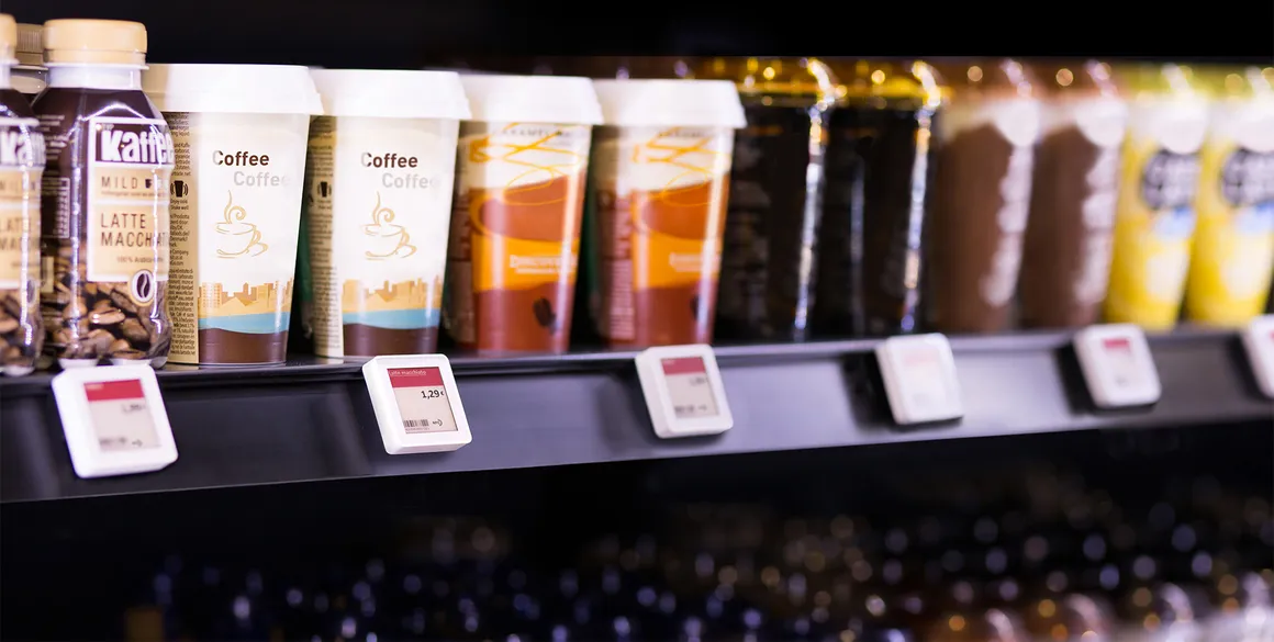 Digitale prijskaartjes in actie